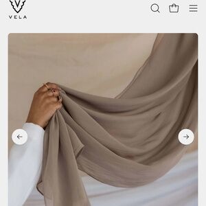 Vela Truffle Mushroom Crepe Chiffon (standard size)
